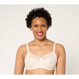 Breezies Women's Bra Sz 44DD Natural Curves Unlined Support Sandalwood